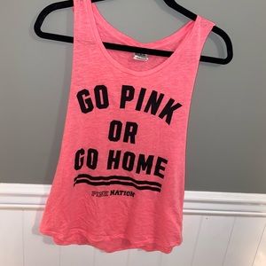 Pink workout tank